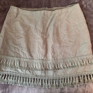 Lulus Olive Green Mini Skirt Size XS